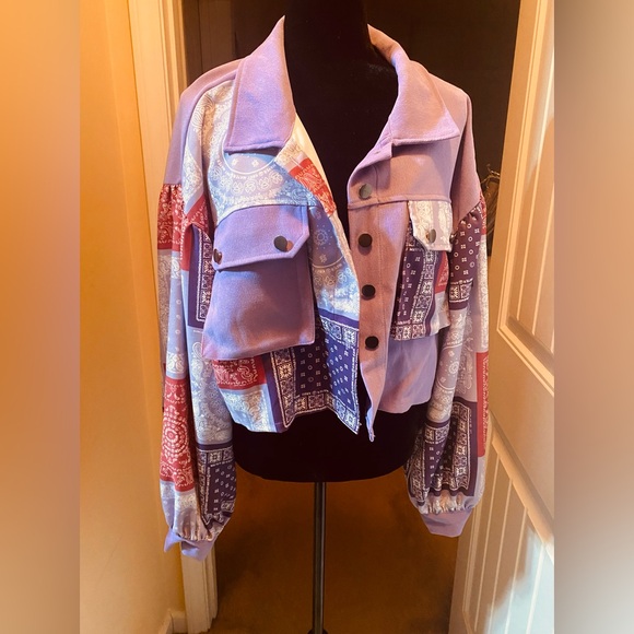 Purple patchwork jacket - Picture 5 of 5